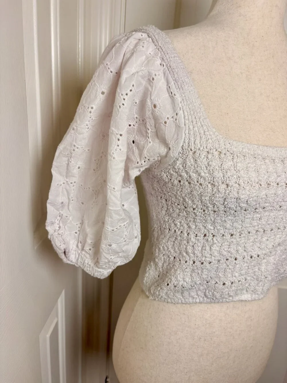 Zara white cropped